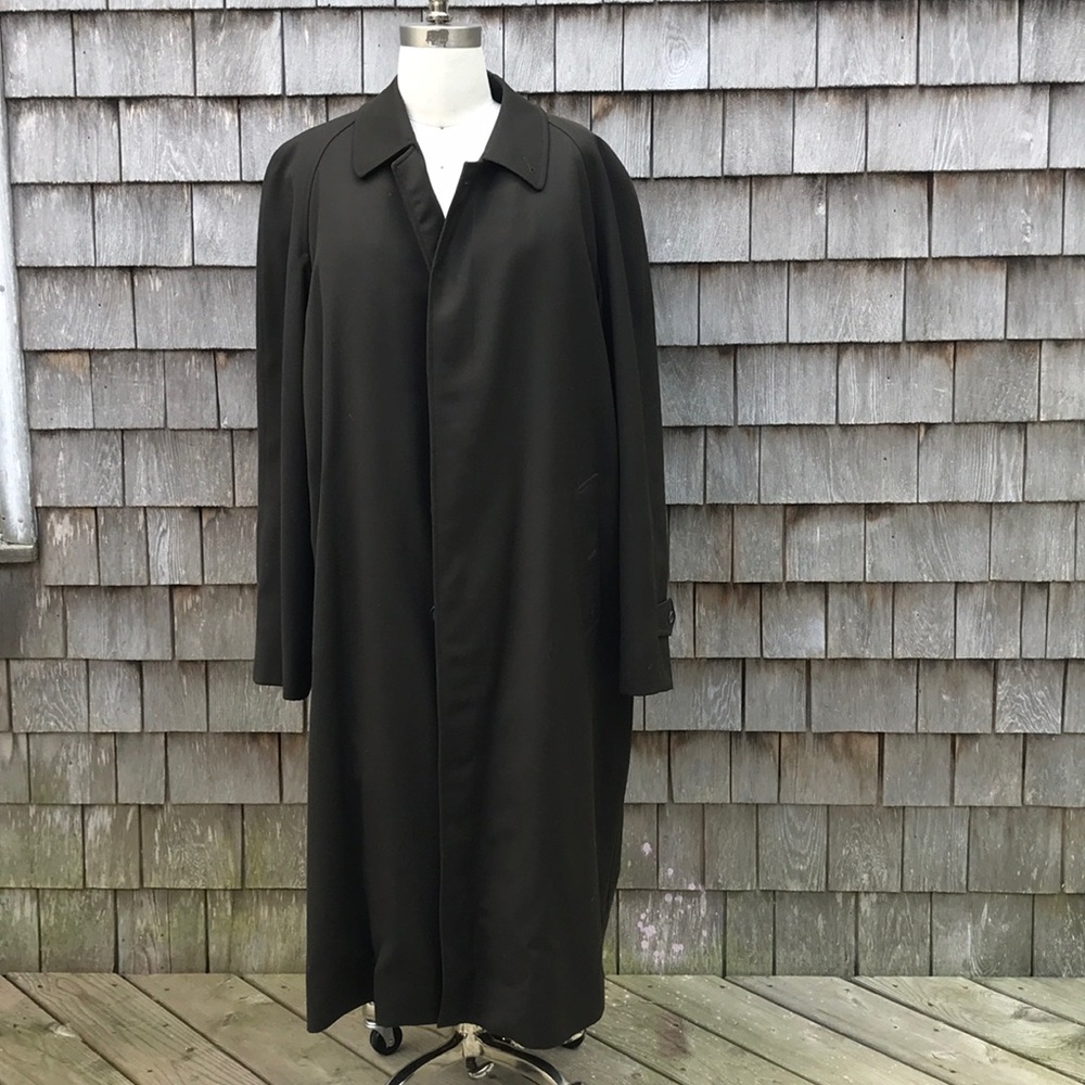 Men’s Burberry Showerproof Wool Coat with Liner